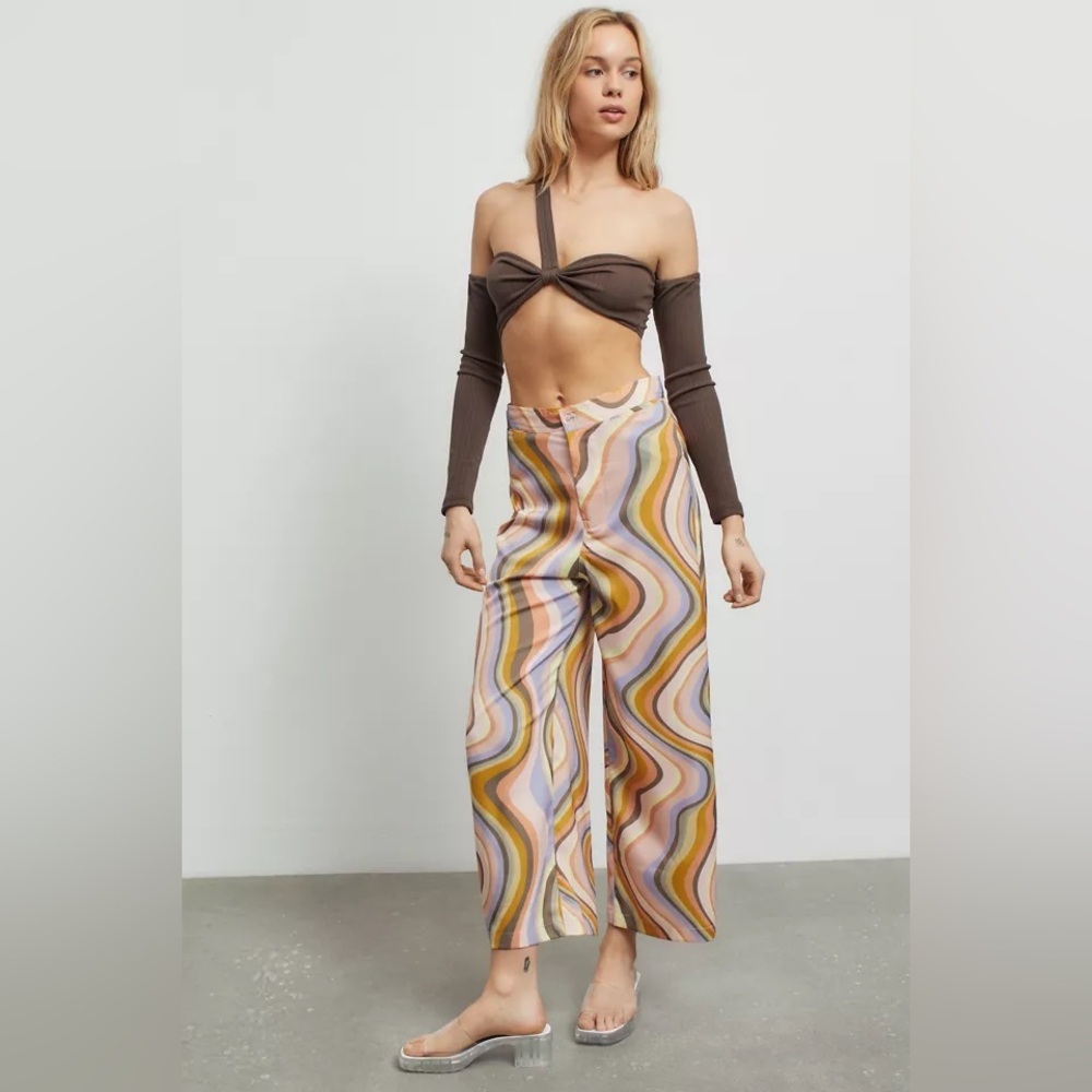 NWT Urban Outfitters UO Olympia Printed Pant Size Small